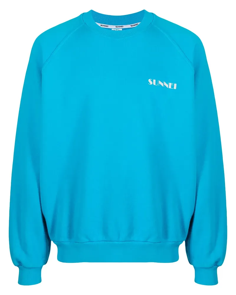 SUNNEI Sweatshirt mit Logo-Print - Blau Blau