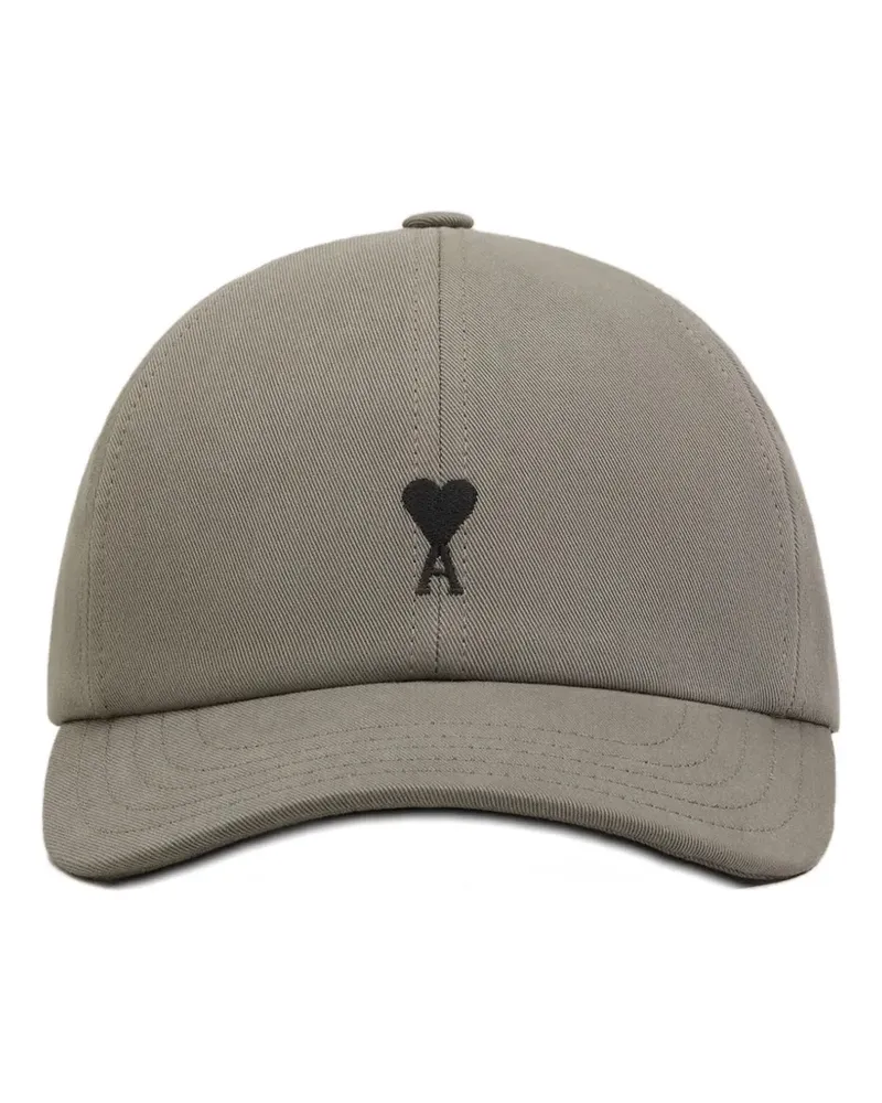 AMI Paris Ami de Coeur embroidery cap - Grau Grau
