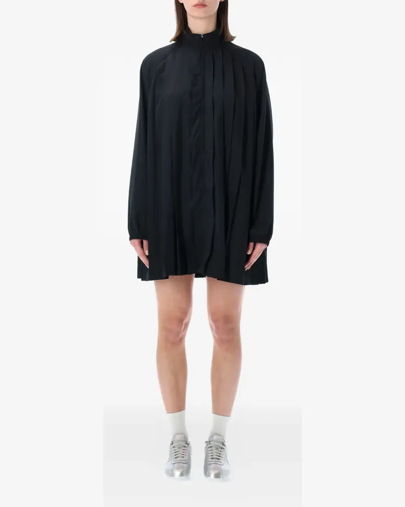 Nike pleated high-neck dress - Schwarz Schwarz