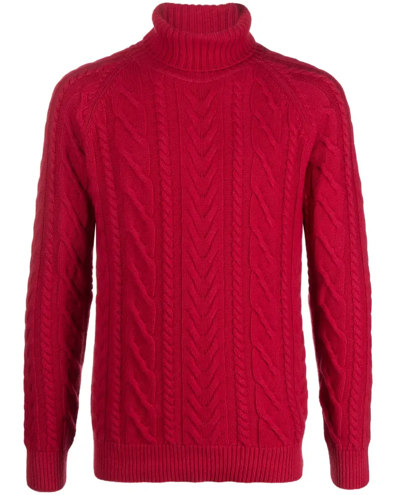 MOORER Alberic-ARA Pullover aus Kaschmir - Rot Rot