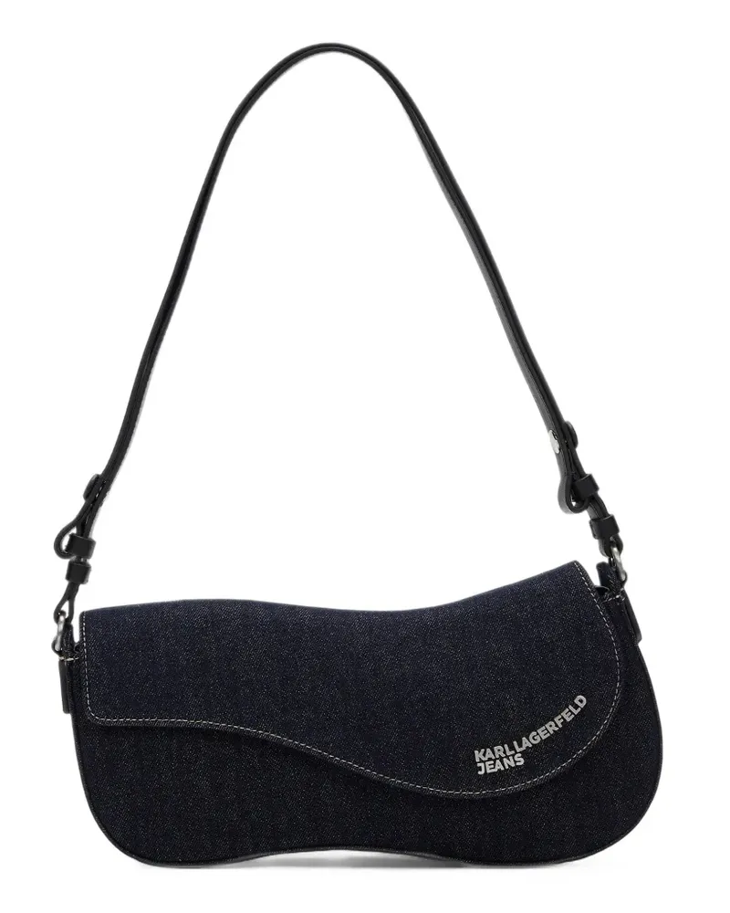 Karl Lagerfeld Wave Schultertasche - Blau Blau