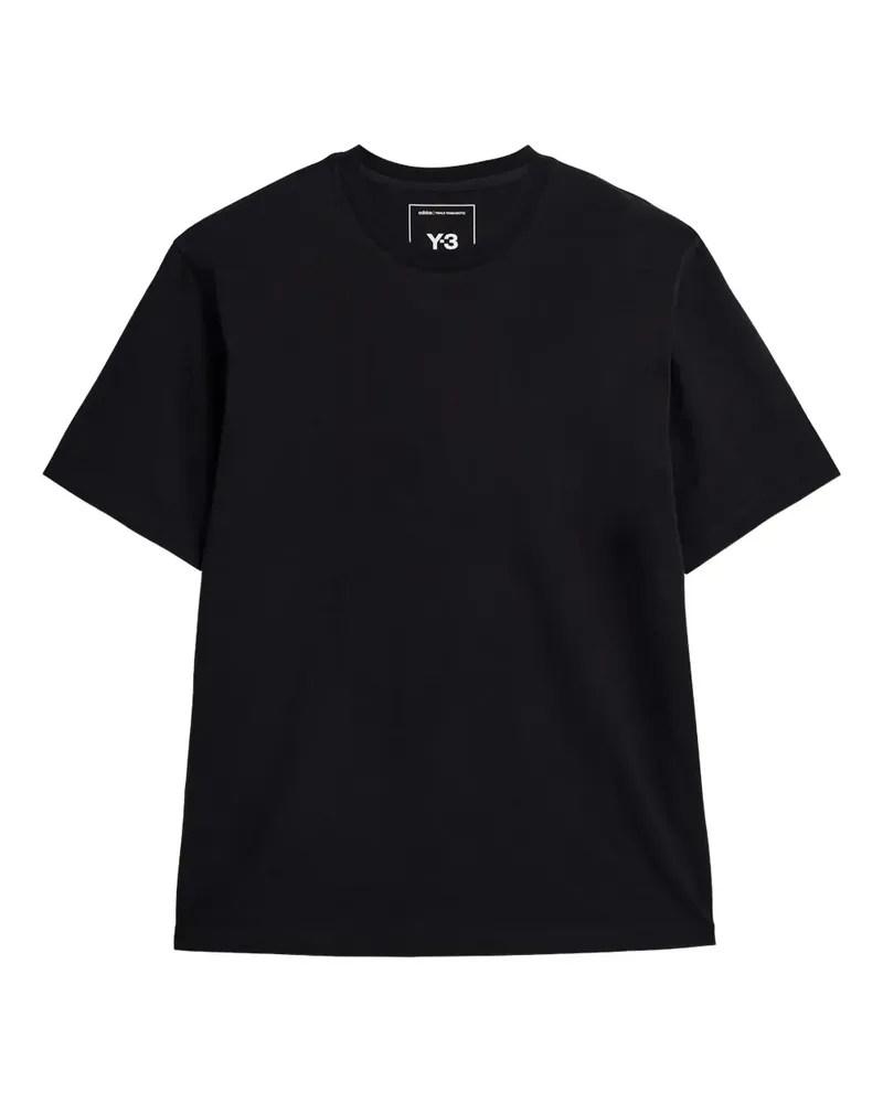 Y-3 T-Shirt mit Logo-Print - Schwarz Schwarz