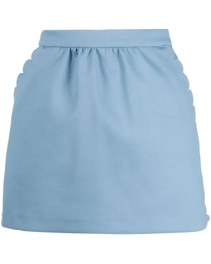 RED Valentino Hosenrock mit Wellenkanten - Blau Blau