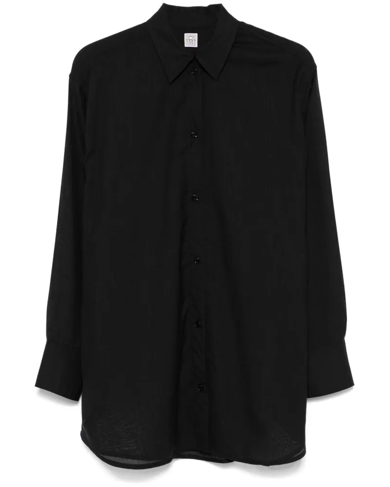 Totême Hemd aus Voile - Schwarz Schwarz