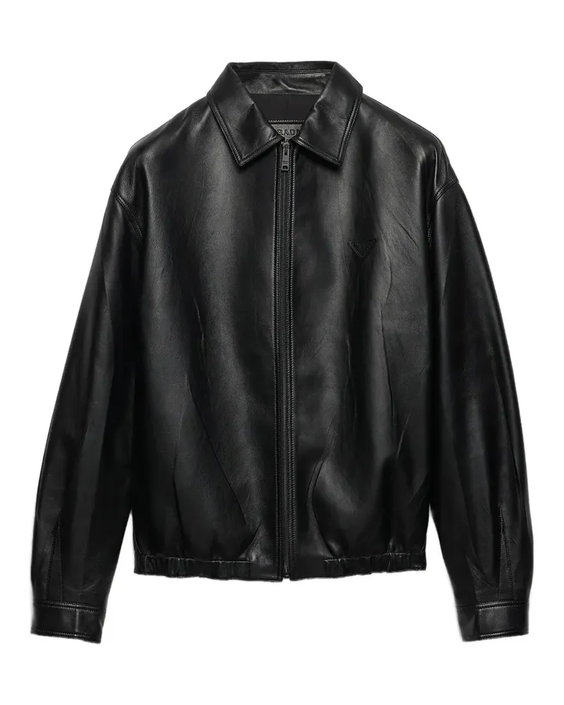 Prada nappa leather jacket - Schwarz Schwarz