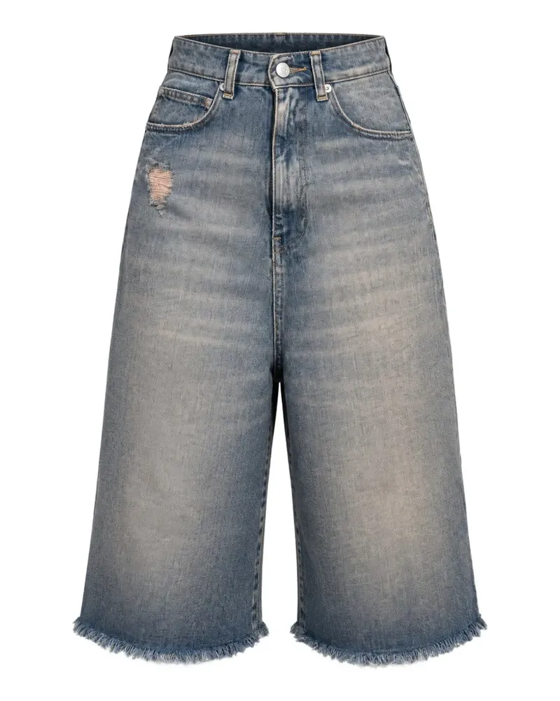 VICOLO Ausgefranste Shorts im Distressed-Look - Blau Blau