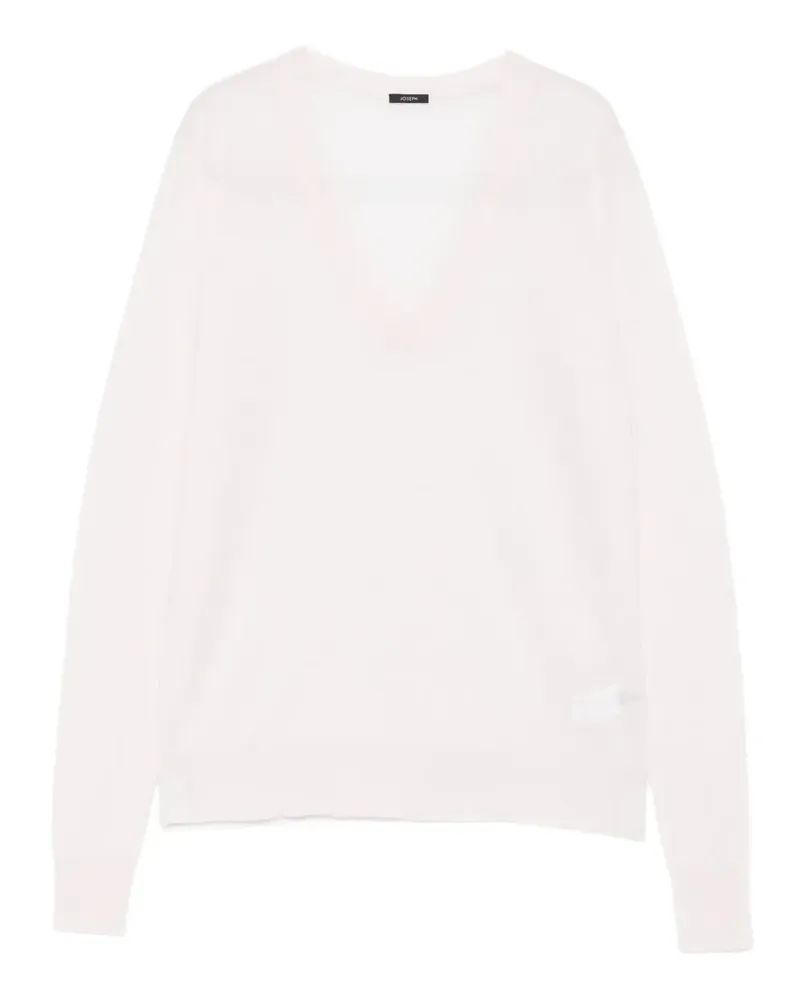 Joseph Kaschmirpullover mit V-Ausschnitt - Nude Nude