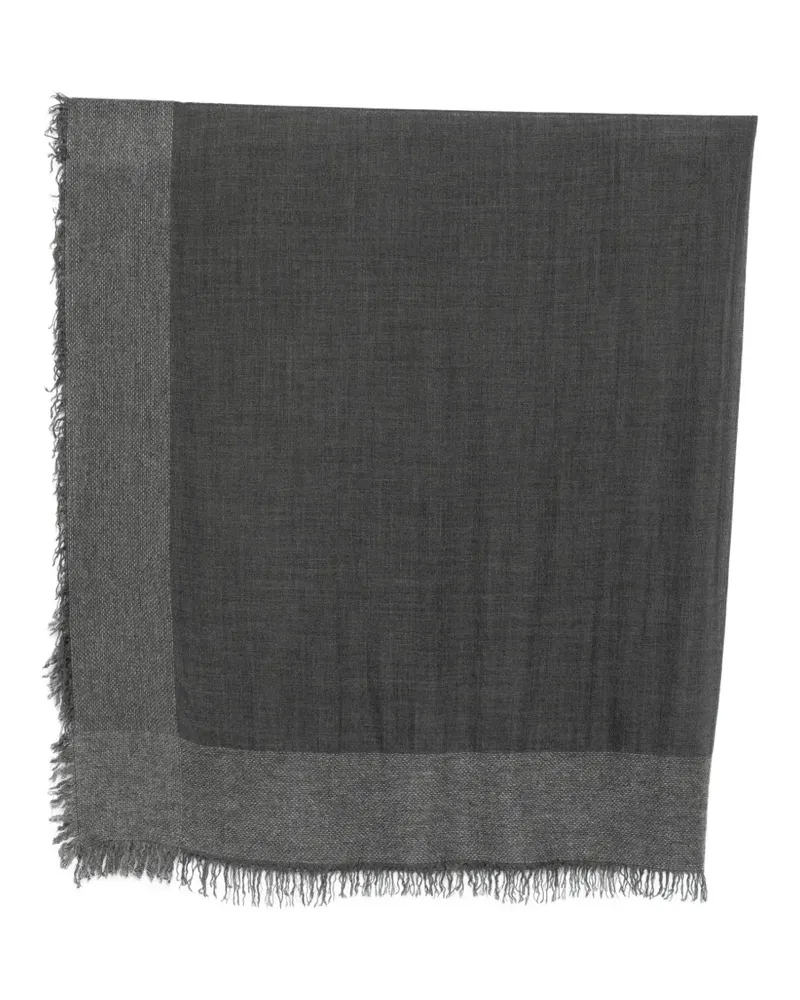 Faliero Sarti fringed-edge scarf - Grau Grau