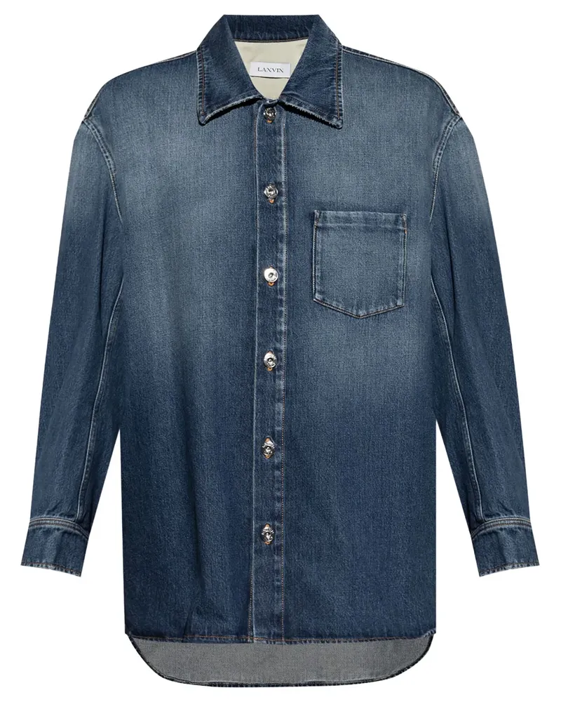 Lanvin Klassisches Jeanshemd - Blau Blau