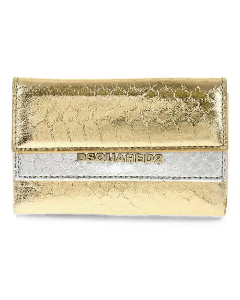 Dsquared2 Portemonnaie mit Python-Effekt - Gold Gold