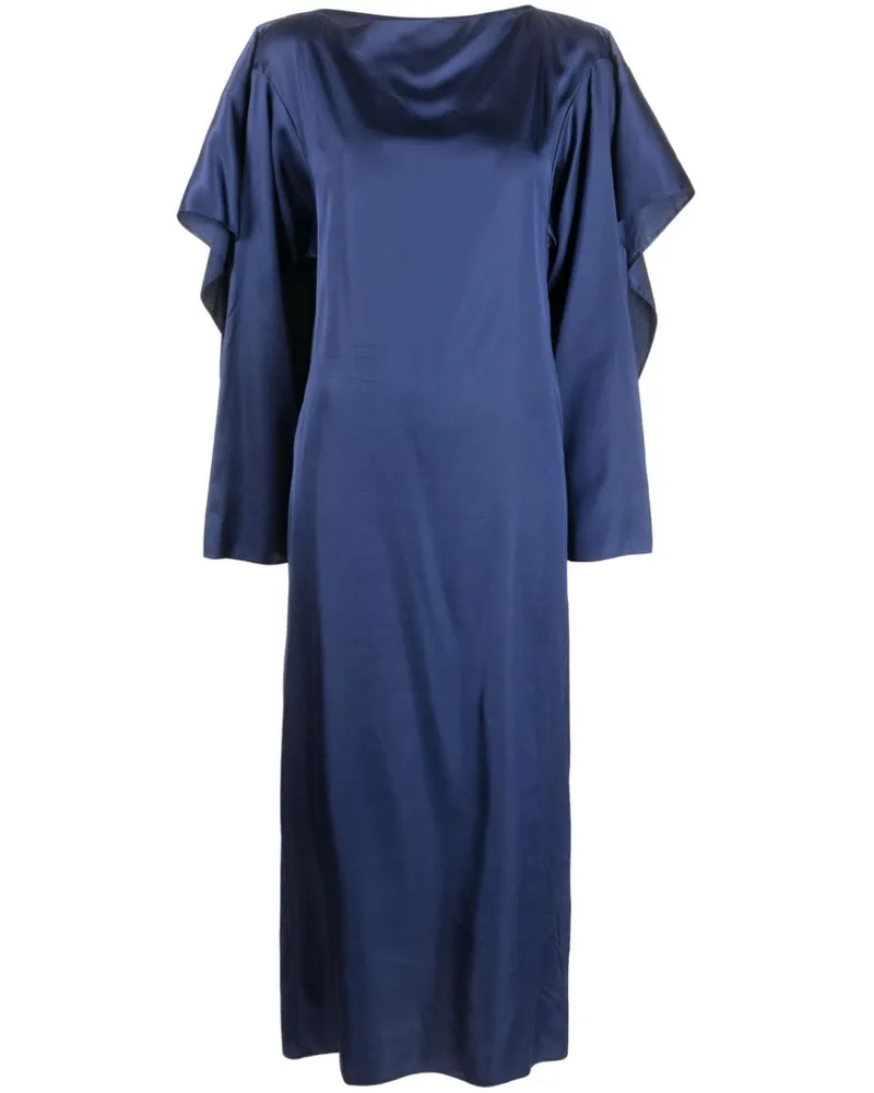 Maison Margiela Midikleid aus Satin - Blau Blau