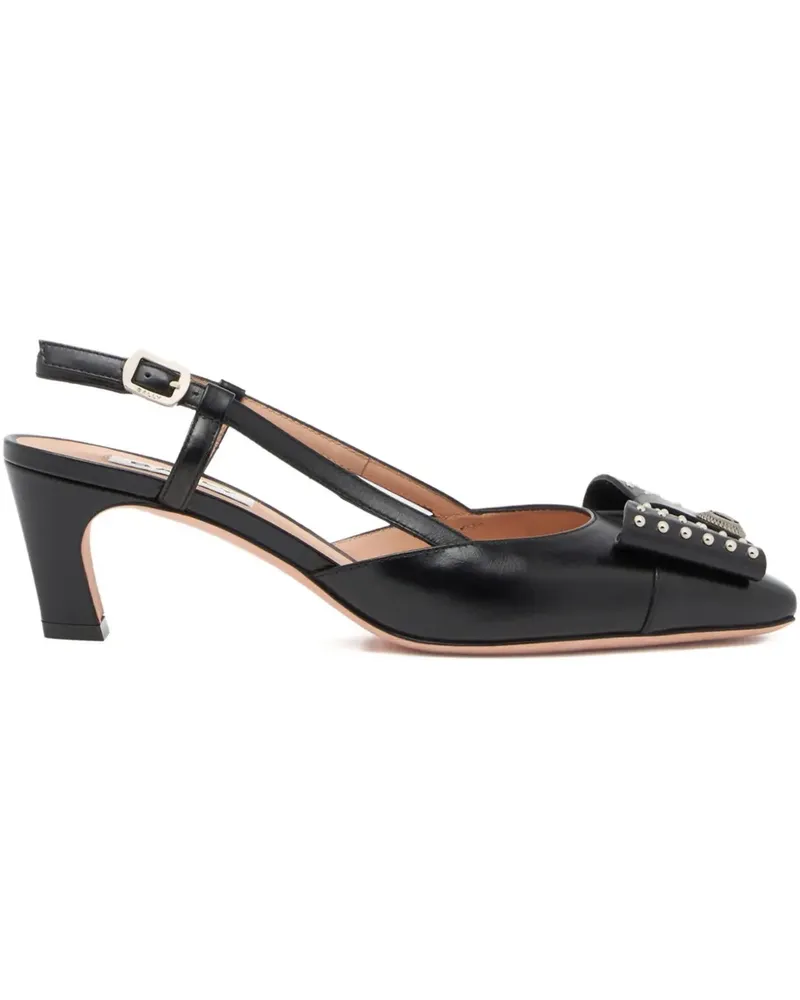 Bally B-Bow Slingback-Pumps mit Nieten 55mm - Schwarz Schwarz