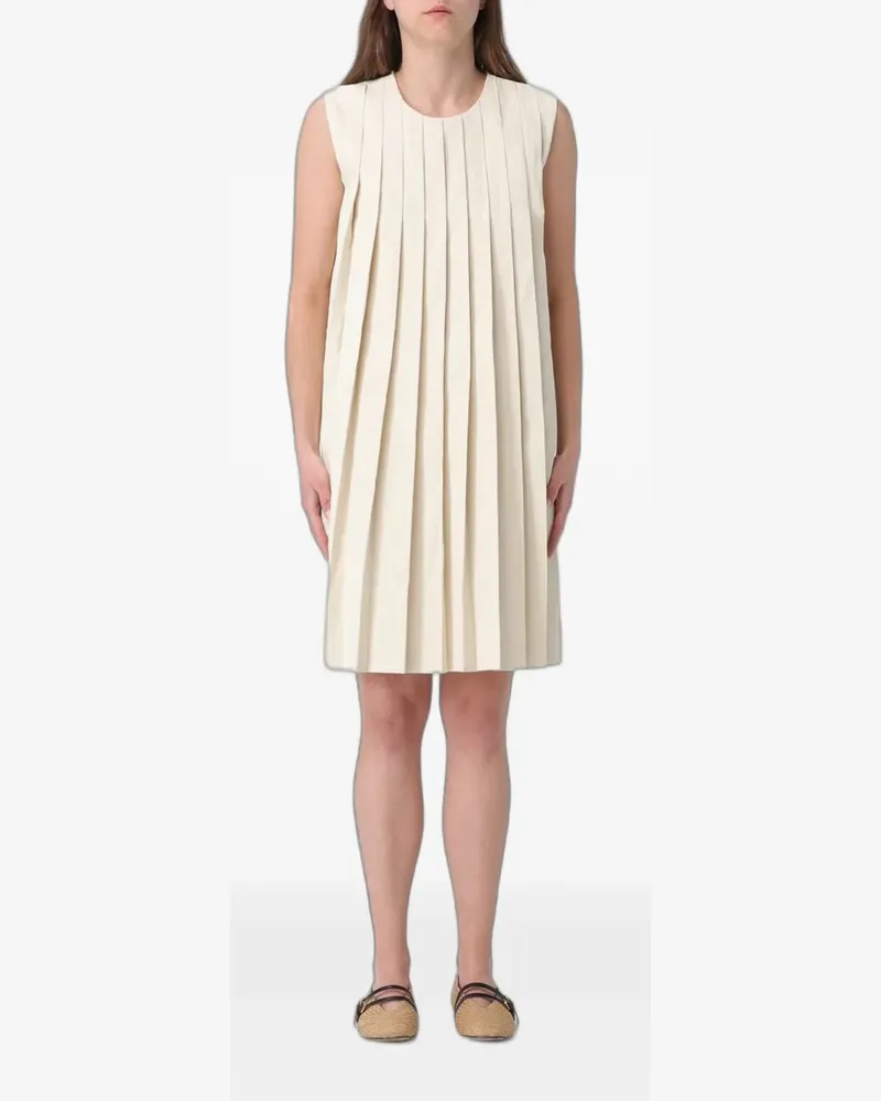 TER ET BANTINE pleated sleeveless midi dress - Nude Nude