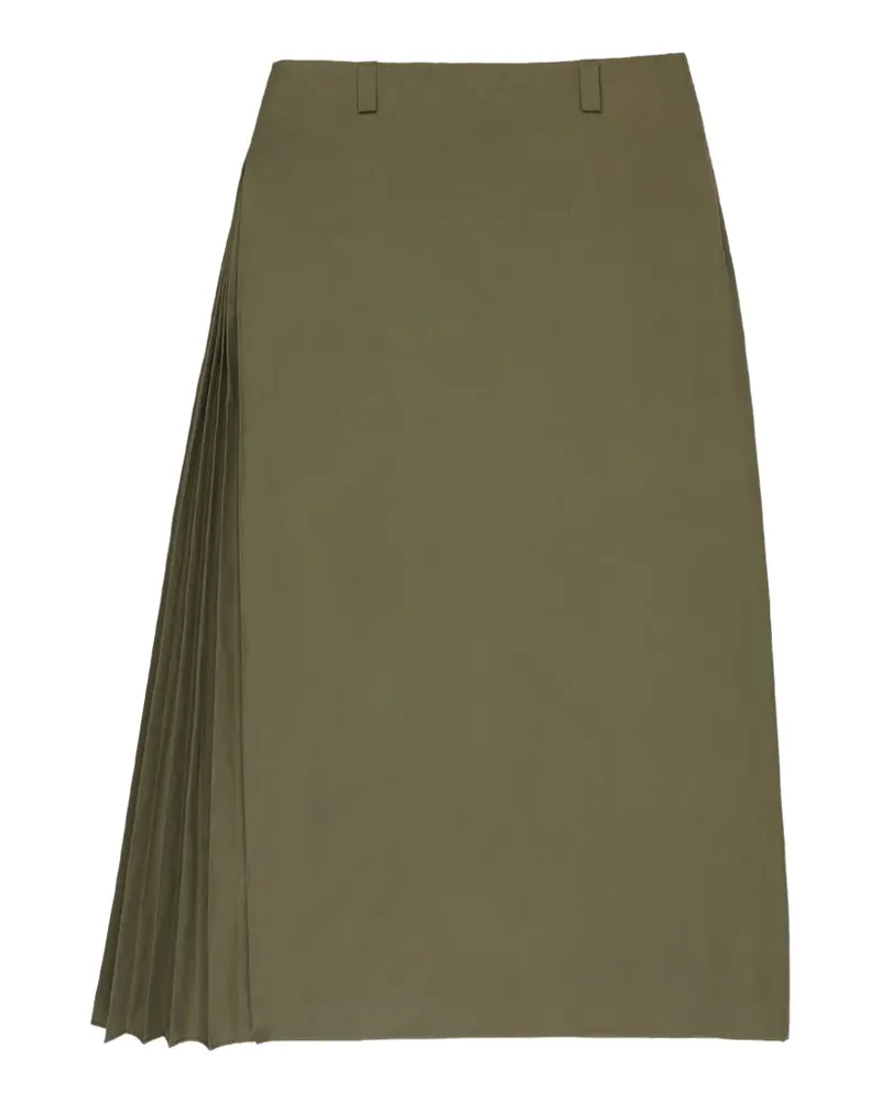 Incotex pleated-detail maxi skirt - Grün Grün