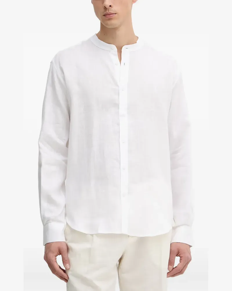 Trussardi Hemd mit Mandarinkragen - Weiß Weiß