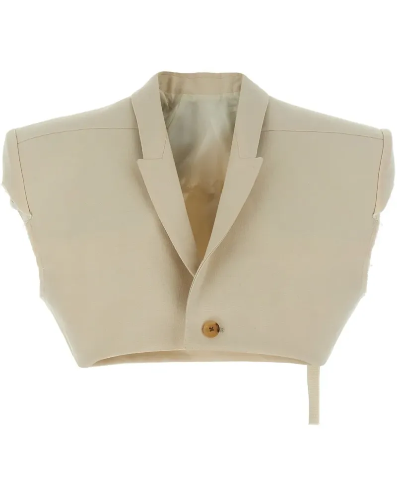 Rick Owens Micro Tatlin Blazer - Nude Nude
