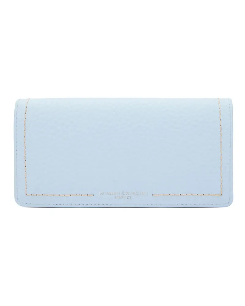 Gianni Chiarini Bubble topstitched wallet - Blau Blau