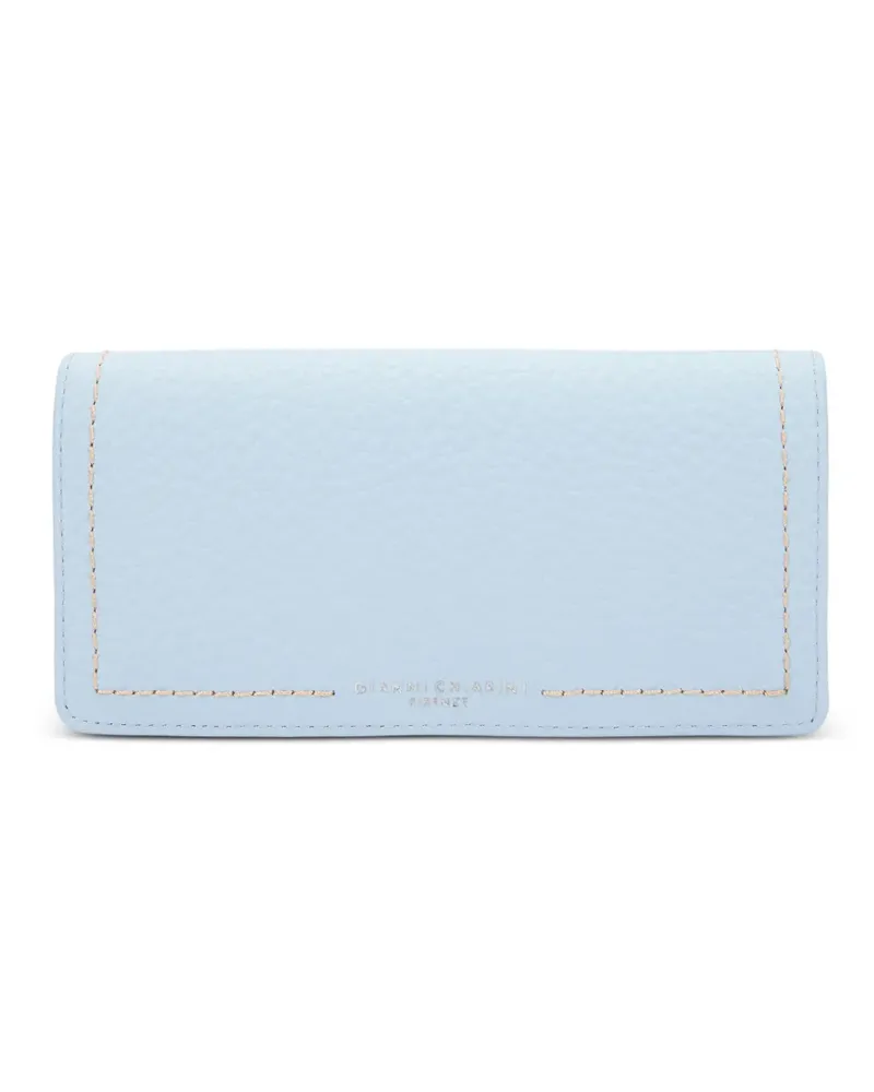Gianni Chiarini Bubble topstitched wallet - Blau Blau