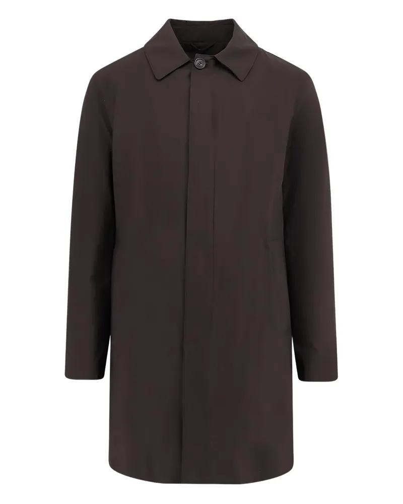 Corneliani Mantel mit eingefassten Taschen - Braun Braun