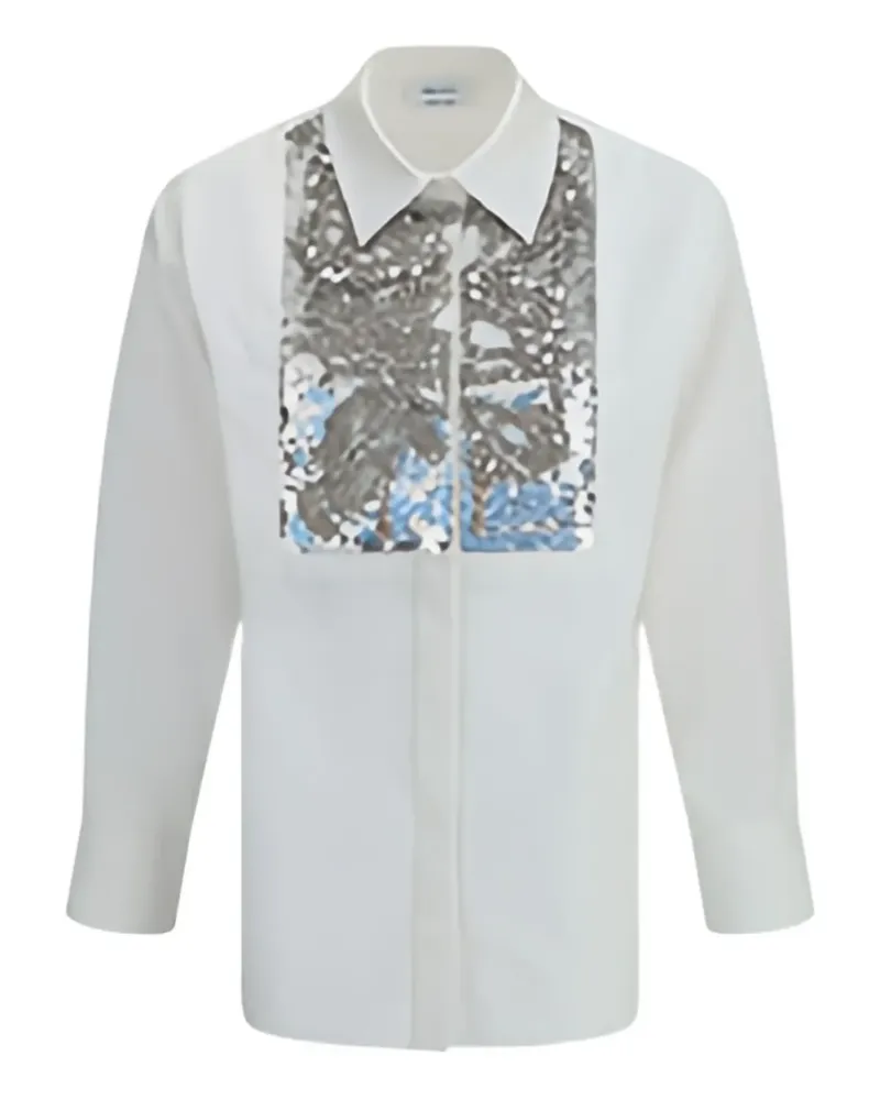 Alexander McQueen Hemd mit Pailletten - Weiß Weiß