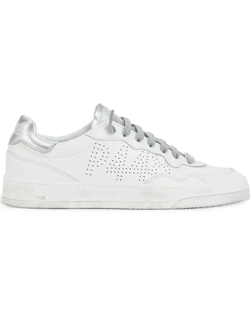 P448 Perforierte Bali Sneakers - Weiß Weiß