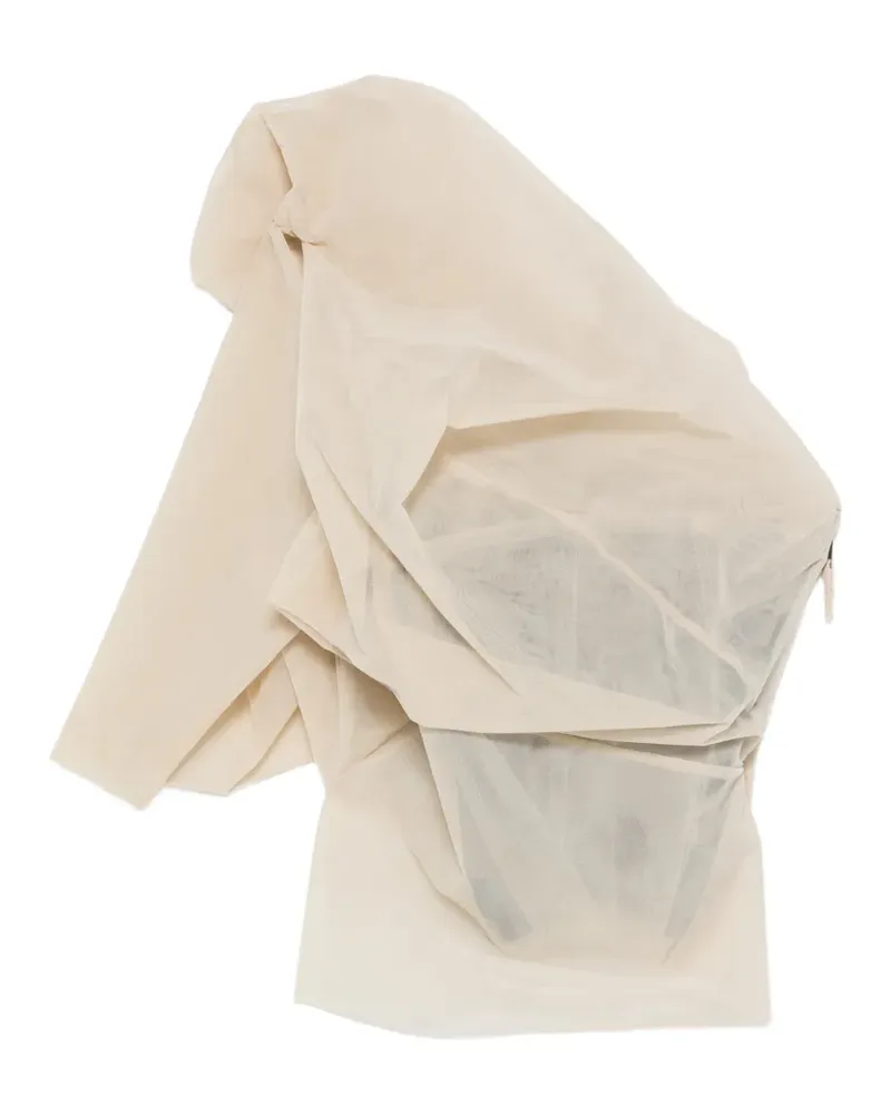 Rick Owens draped-detail top - Nude Nude