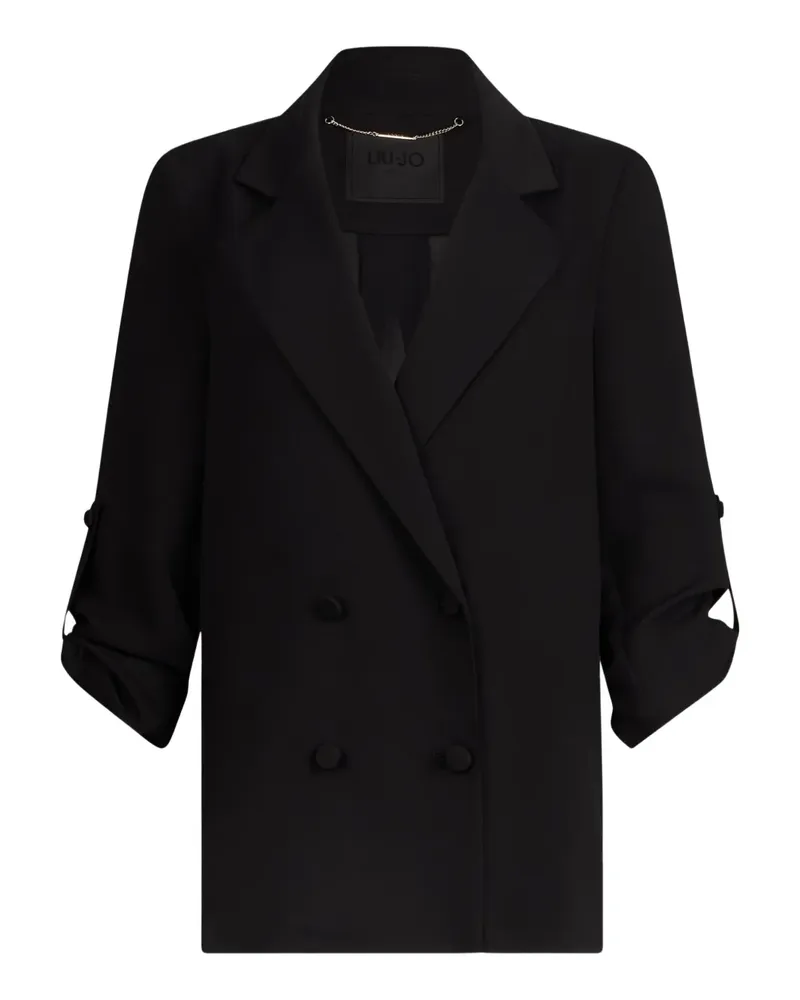 Liu Jo Envers Blazer aus Satin - 22222 BLACK 22222