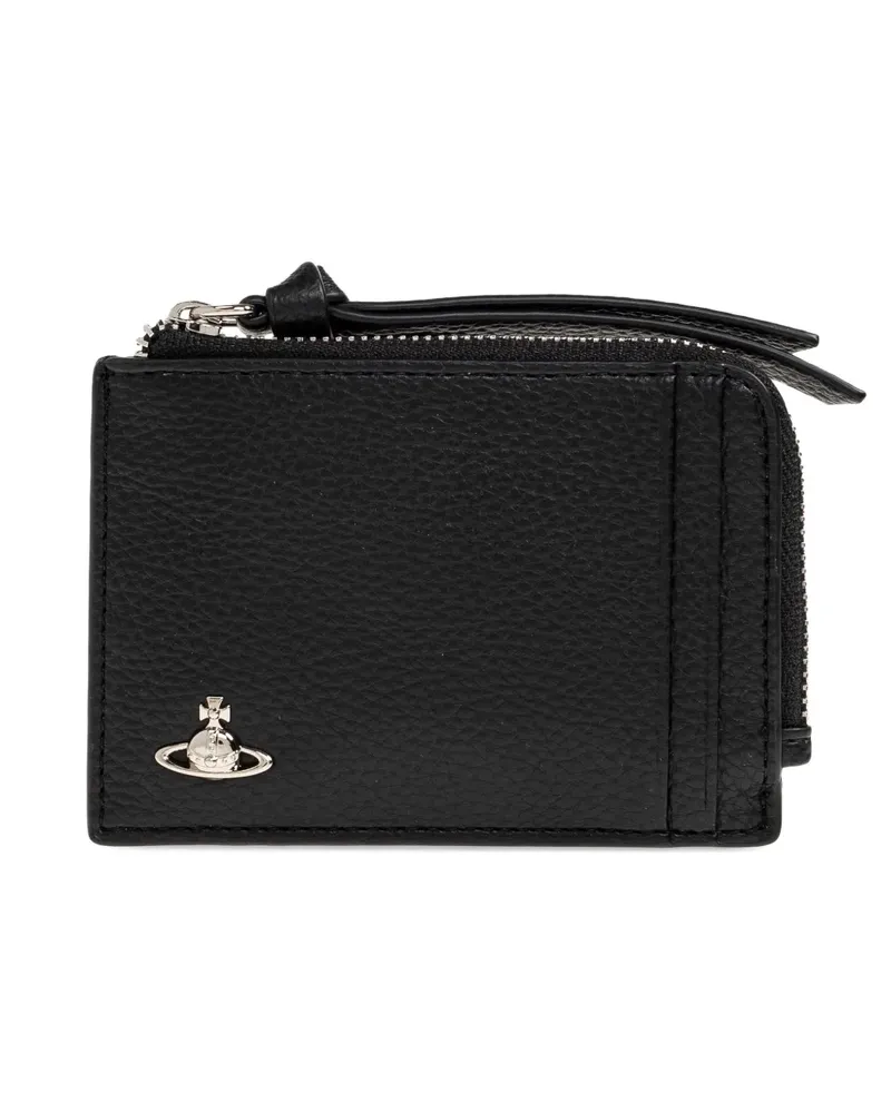 Vivienne Westwood zip logo cardholder - Schwarz Schwarz