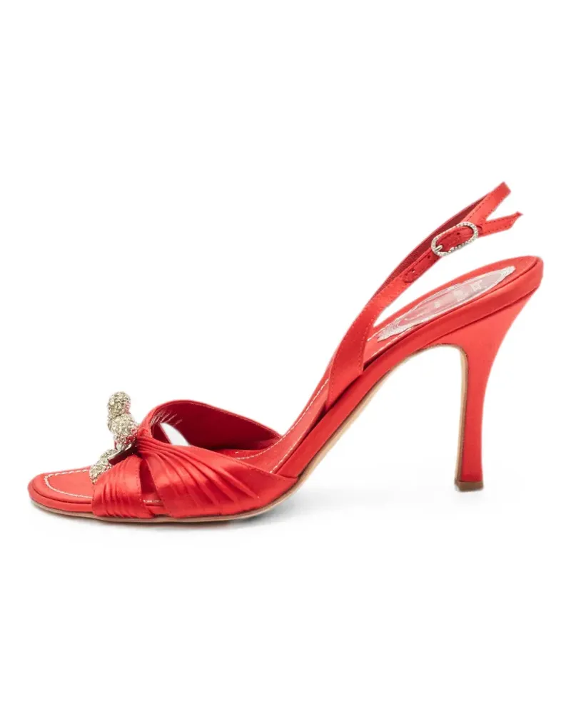René Caovilla crystal-embellishment sandals - Rot Rot