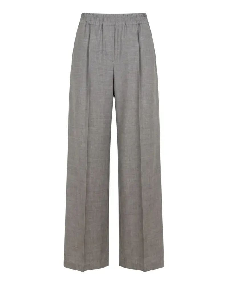 Brunello Cucinelli Plissierte Hose mit Stretchbund - Grau Grau