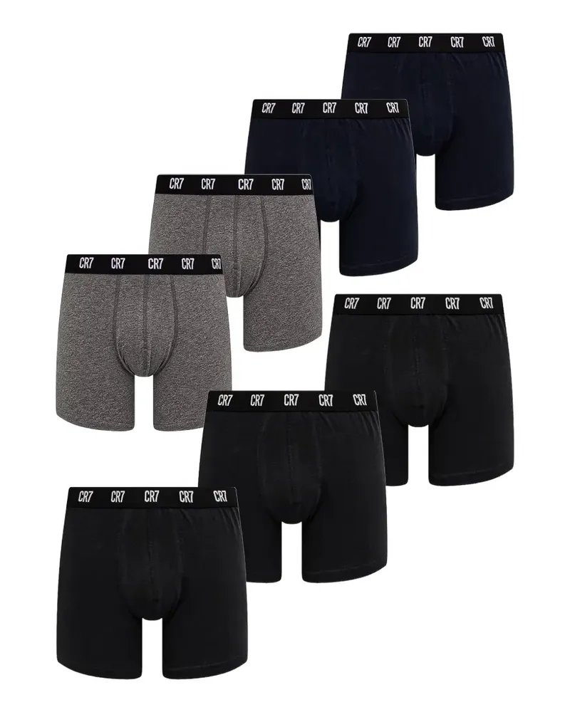 CR7 Cristiano Ronaldo logo-waistband boxer briefs (set of seven) - Schwarz Schwarz