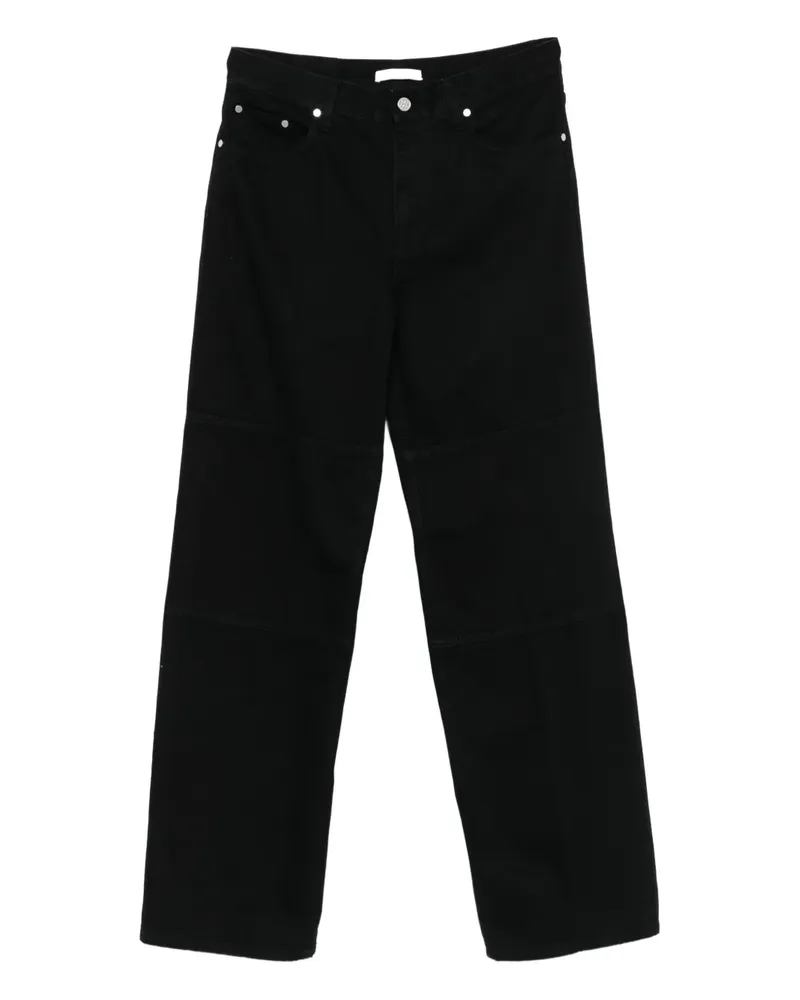 Helmut Lang Jeans mit Einsätzen - Schwarz Schwarz
