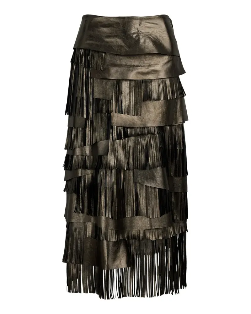 Ralph Lauren Gestufter Belinda Midirock - Grau Grau