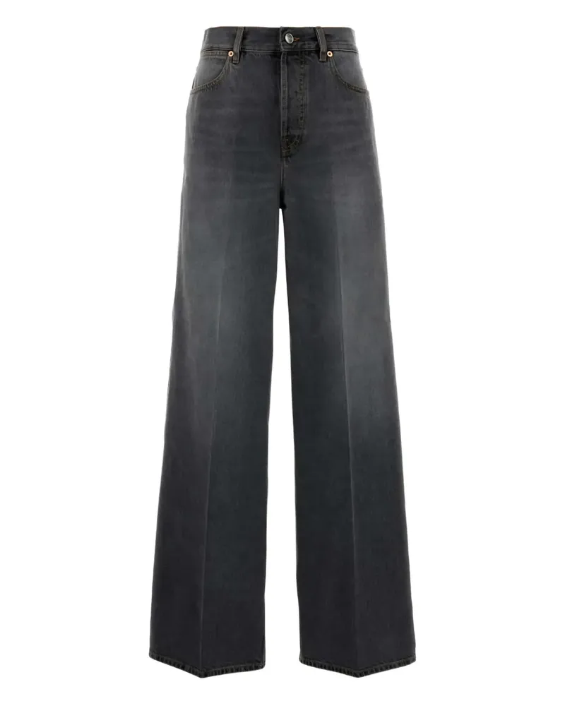 Gucci Jeans mit weitem Bein - Grau Grau