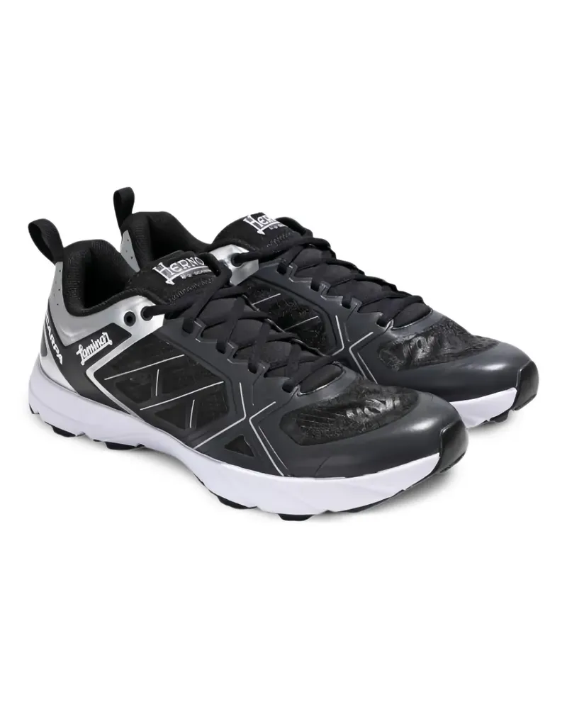 Herno Laminar Sneakers mit Kontrasteinsätzen - Schwarz Schwarz