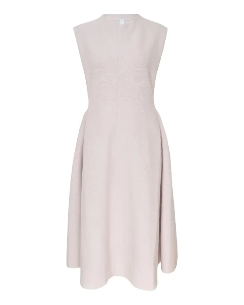 CFCL Milan ribbed-knit flared midi dress - Nude Nude