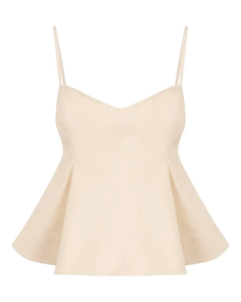 Clea Alba V-neck top - Nude Nude