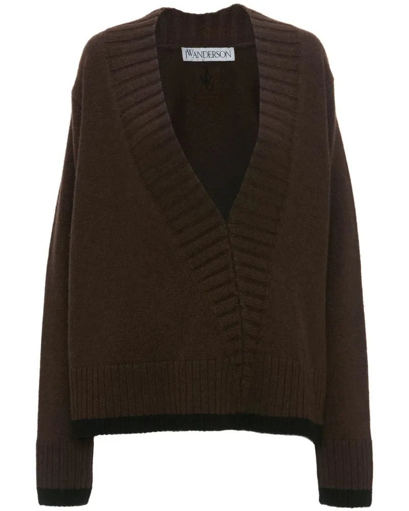 J.W.Anderson Pullover mit V-Ausschnitt - Braun Braun