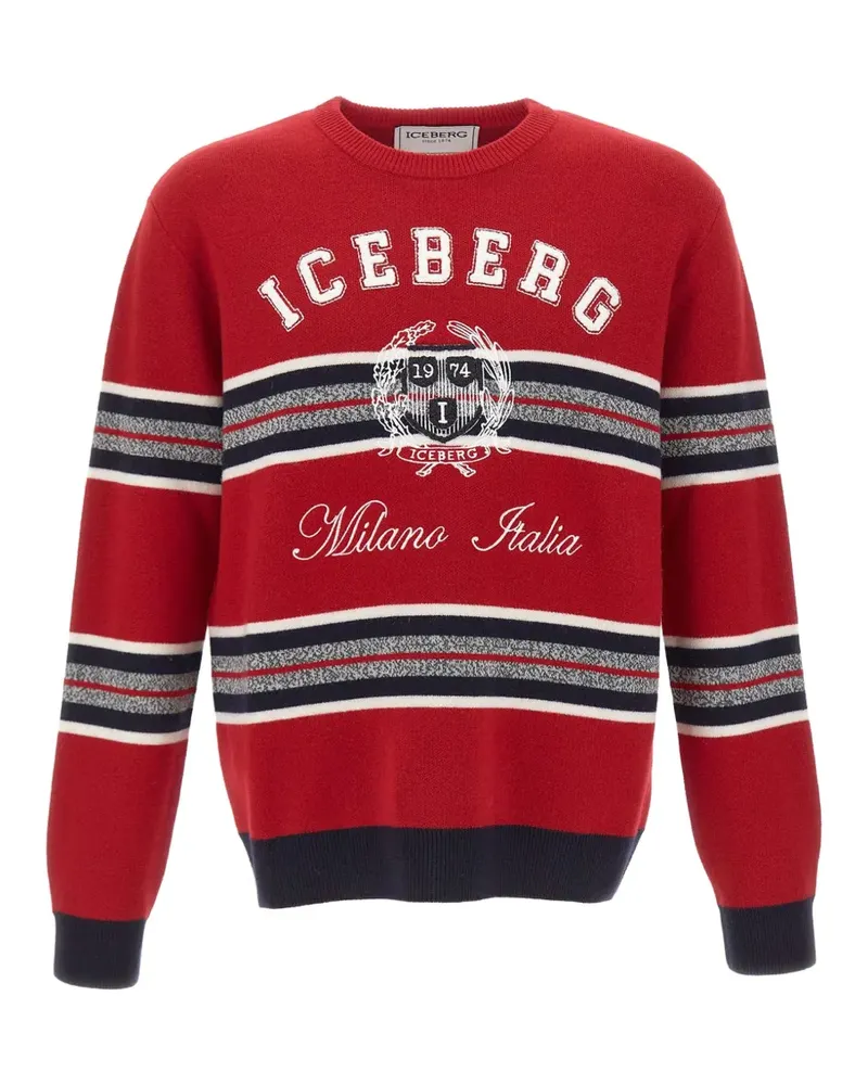 Iceberg Pullover mit Stickerei - Rot Rot
