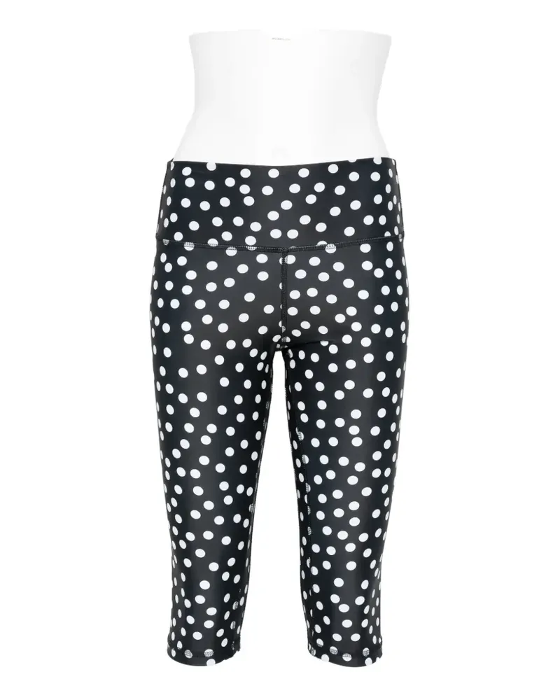 Leslie Amon Capri polka-dot shorts - Schwarz Schwarz