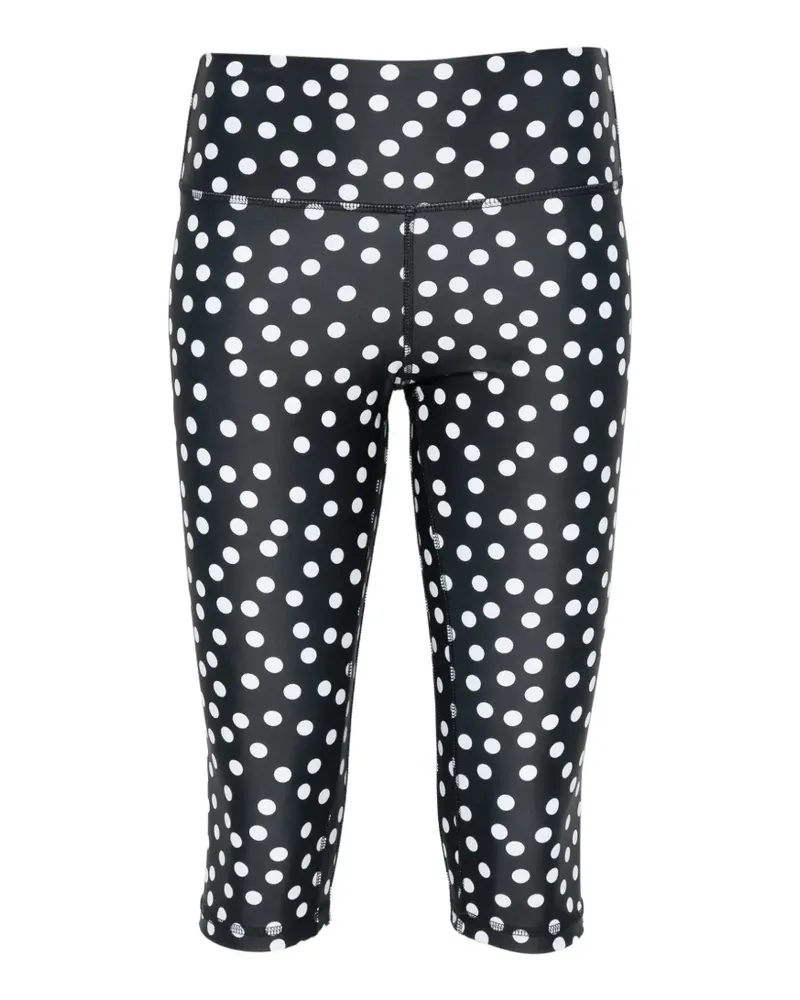 Leslie Amon Capri polka-dot shorts - Schwarz Schwarz
