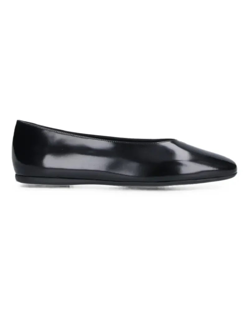 Prada Ballerinas aus poliertem Leder - Schwarz Schwarz
