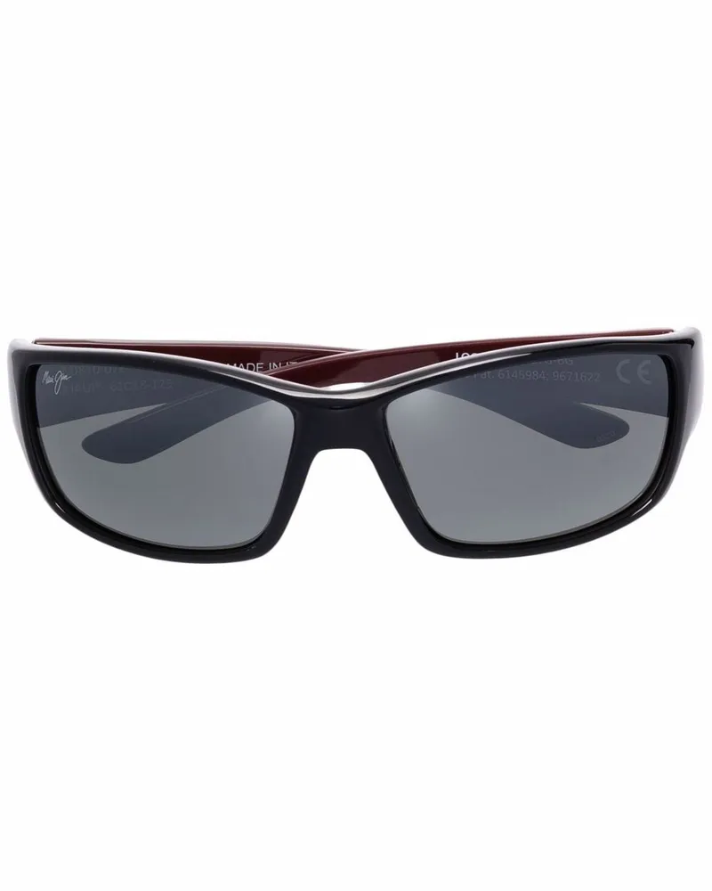 Maui Jim Eckige Localkine Sonnenbrille Schwarz