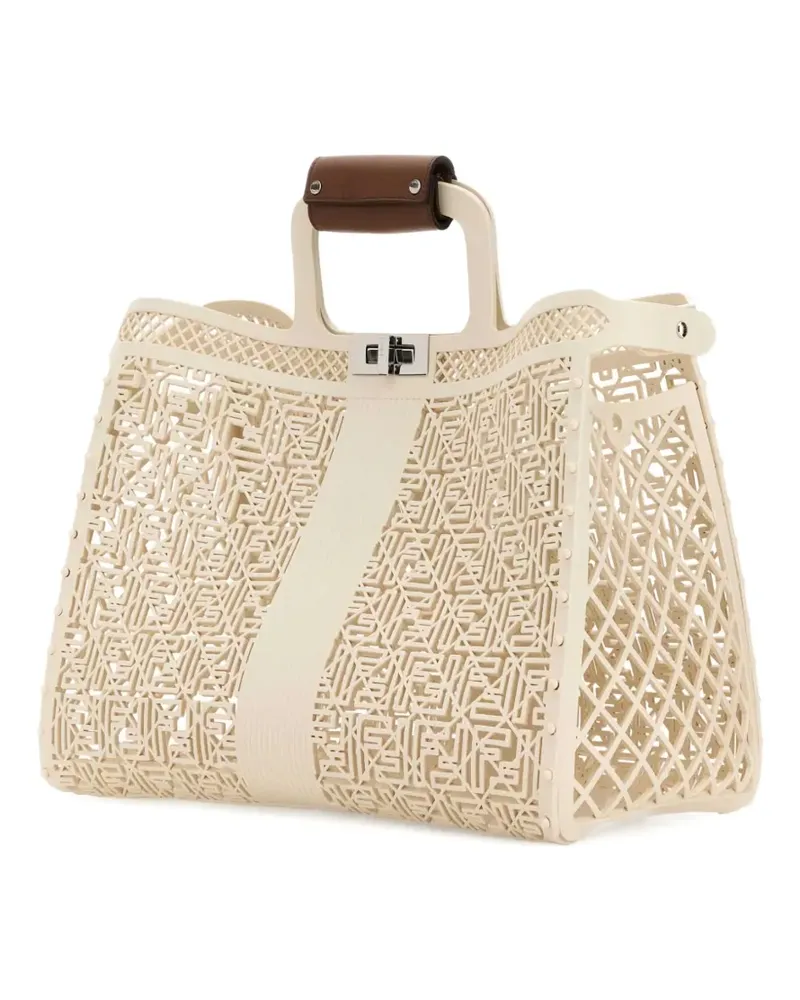 Fendi Basket Forty8 Tote Bag - Weiß Weiß