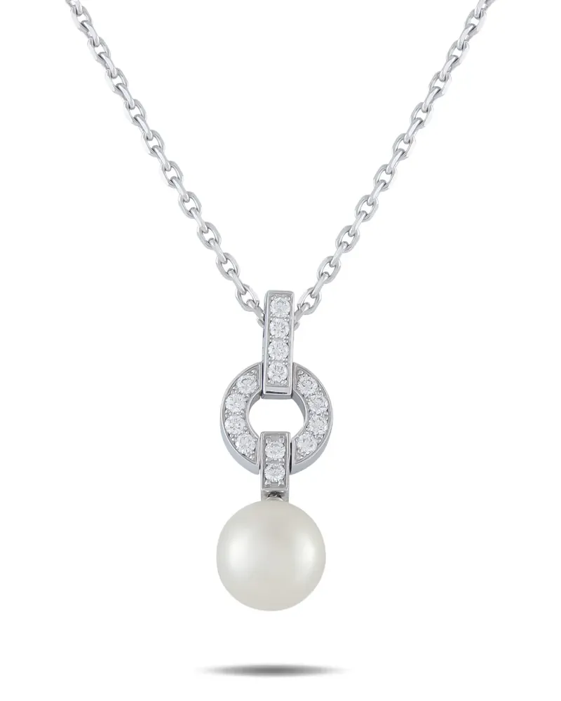 Cartier Himalia diamond and pearl pendant necklace - Silber Silber