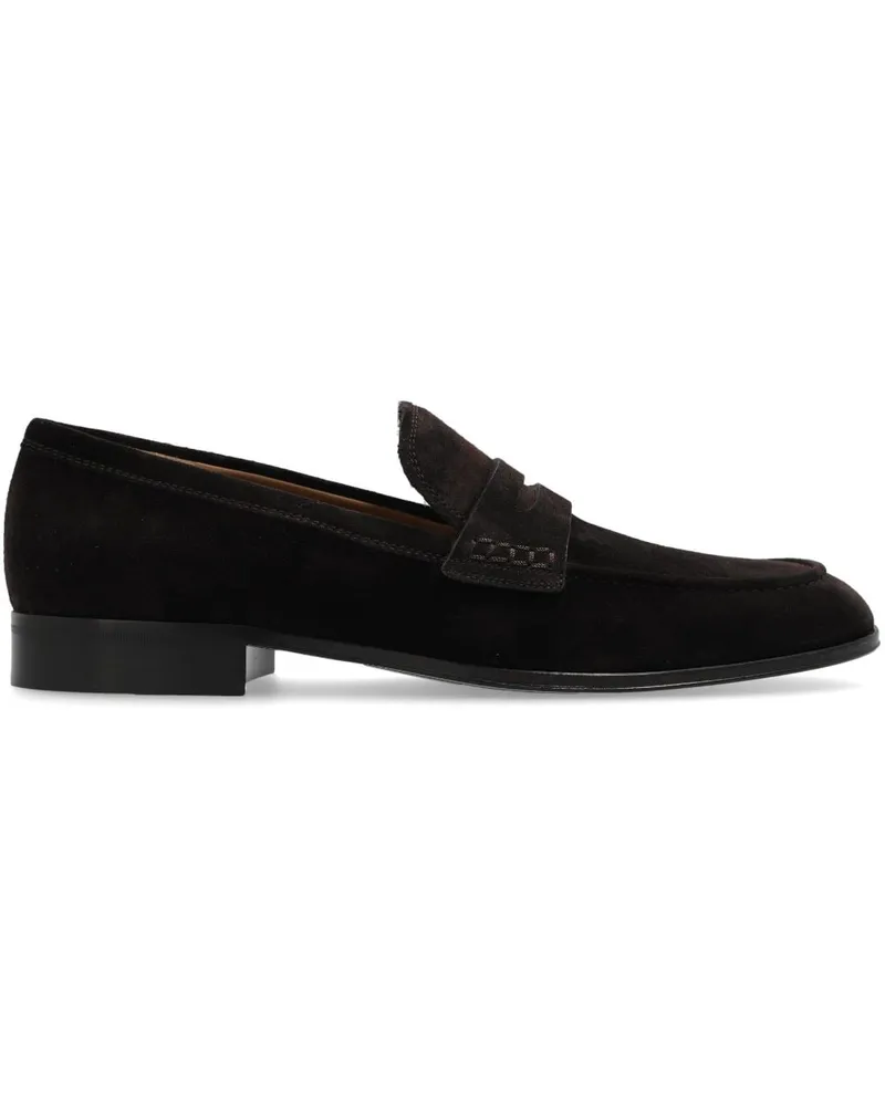 Gianvito Rossi George Penny-Loafer aus Wildleder Braun