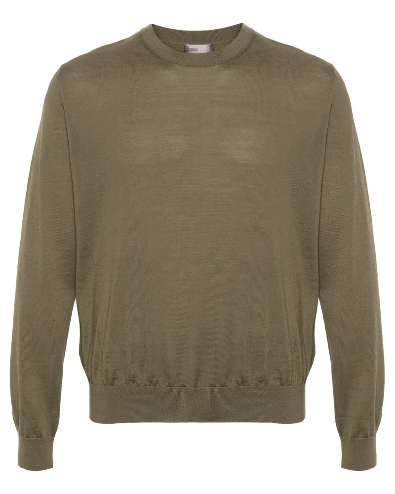 Herno Pullover mit Logo-Schild - Grün Grün