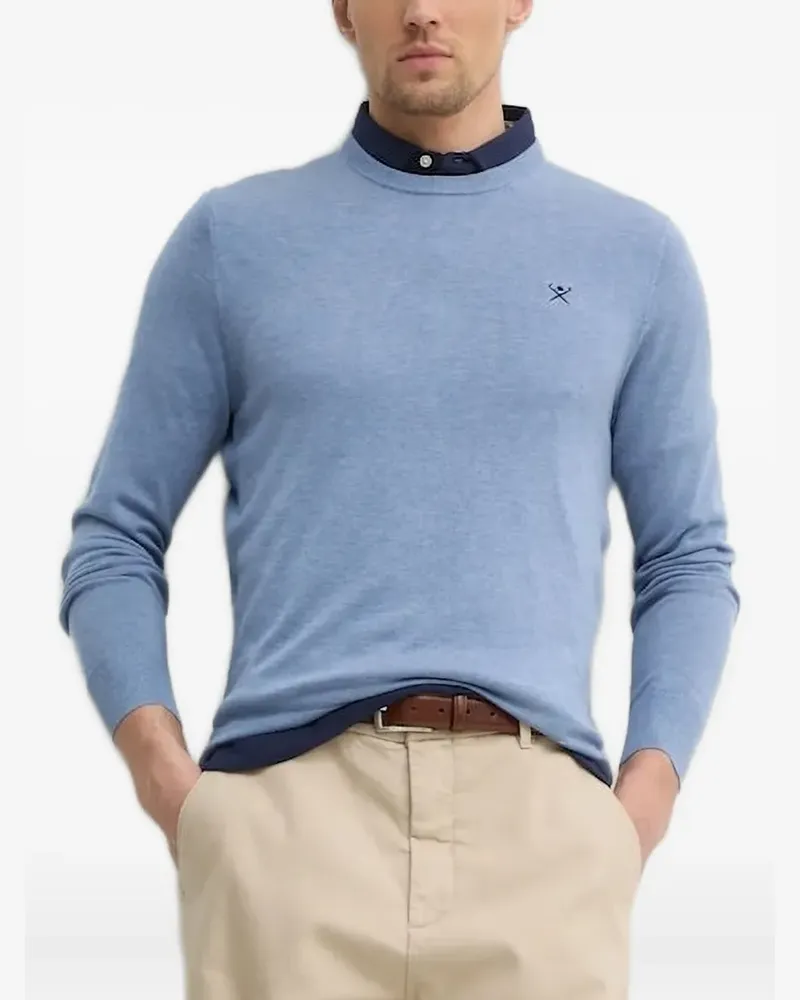 Hackett Pullover mit Logo-Stickerei - Blau Blau