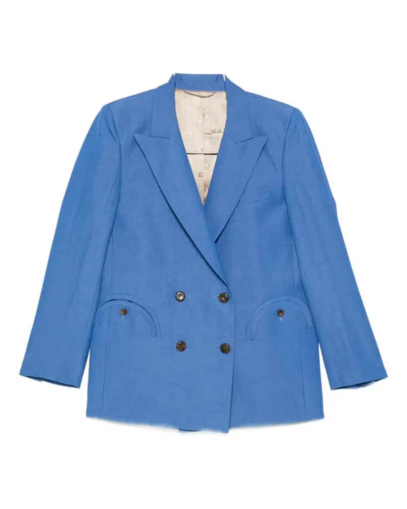 Blazé Milano double-breasted pocket blazer - Blau Blau