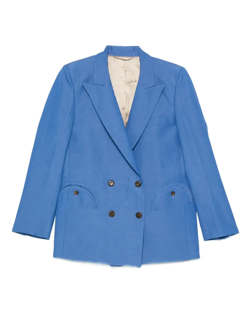 Blazé Milano double-breasted pocket blazer - Blau Blau